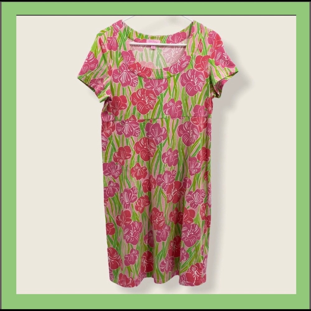 Lilly Pulitzer Pink & Green Floral Dress